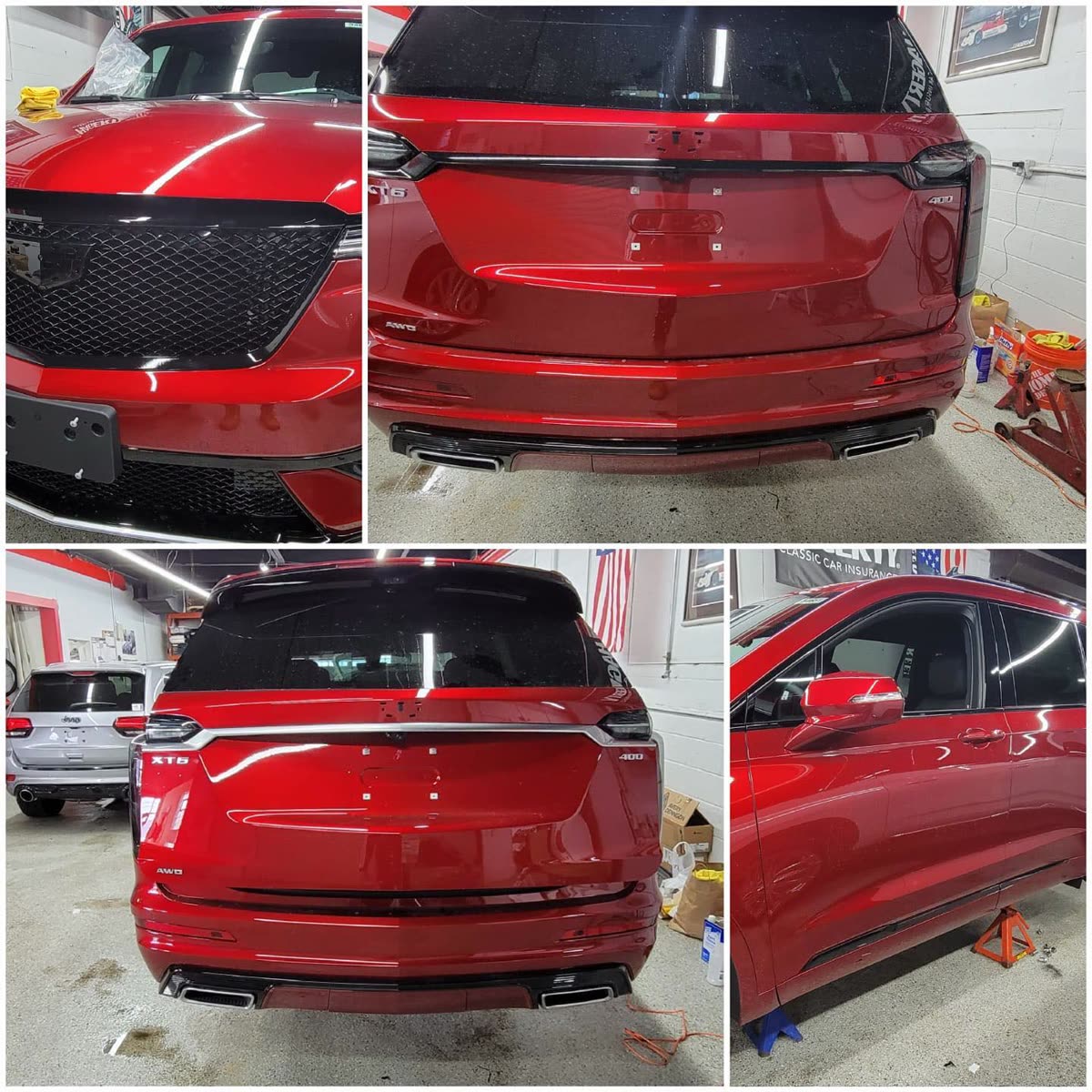CADILLAC XT6 400 2021(Full Blackout Package) Chrome delete with 3M Black Gloss & Wheels Powder Coating