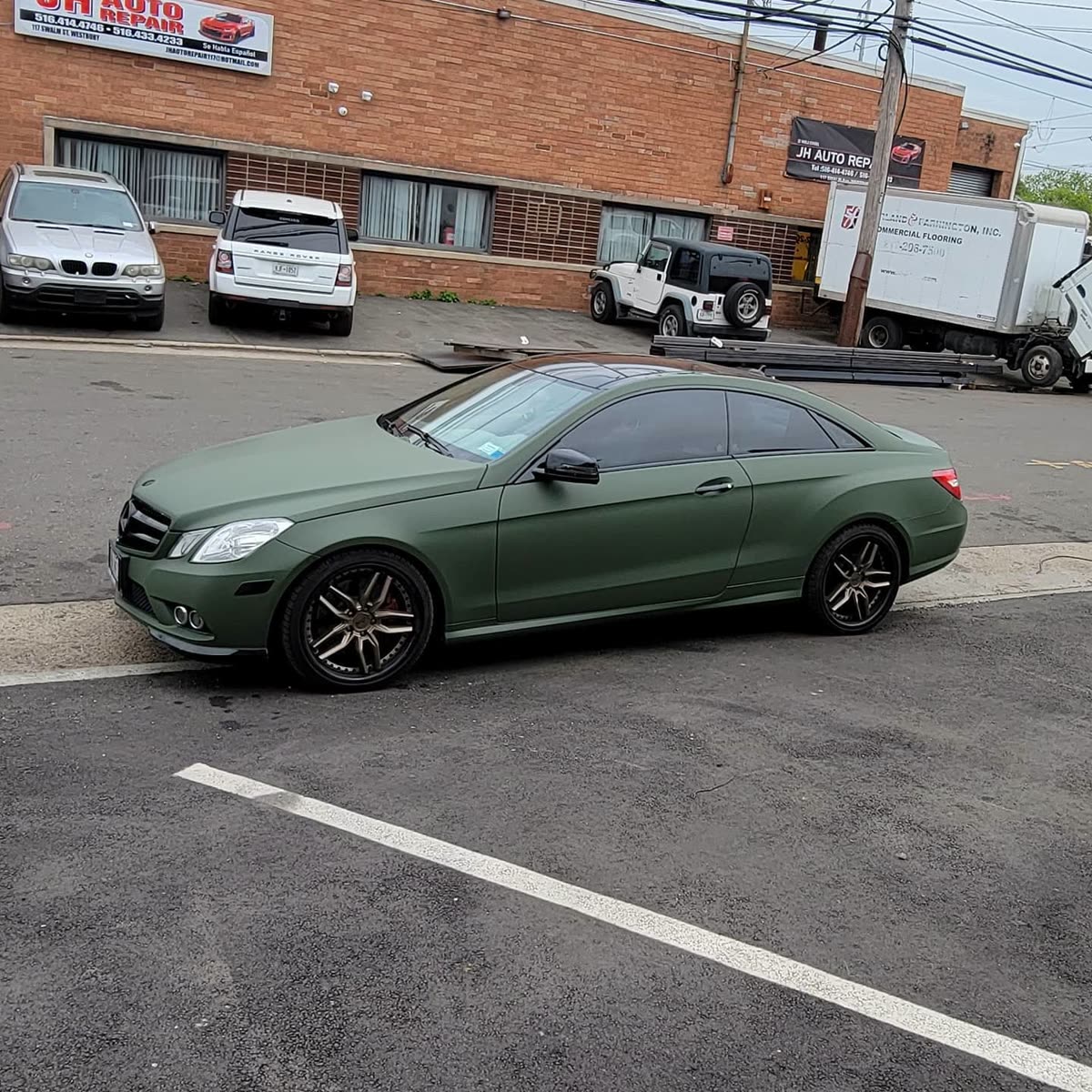 Benz Full Wrap (Matt Olive Green) & Full Blackout Package